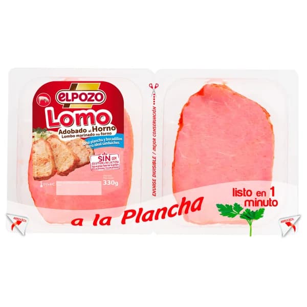 Lomo adobado al horno cortado en lonchas EL POZO 330 g. - 0.33 kg - Imagen del producto en Findit