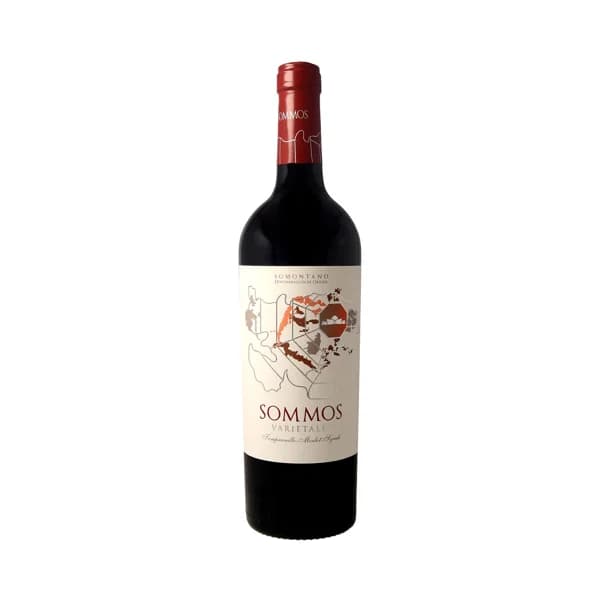 SOMMOS VARIETALES Vino tinto con D.O. Somontano SOMMOS Varietales botella de 75 cl. - 1 ud - Imagen del producto en Findit
