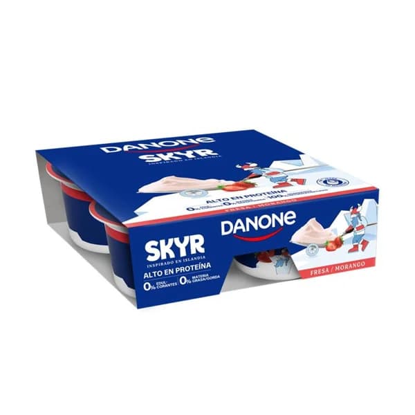 Yogur Skyr Fresa 4 UD - 0.4 kg - Imagen del producto en Findit