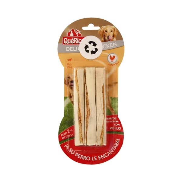 QUÉRICO Barritas a base de pollo para perros entre 2 y 35 kilogr, QUÉRICO 3 uds. - 0.09 kg - Imagen del producto en Findit