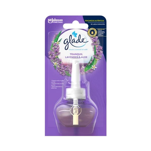 GLADE Recambio para ambientador eléctrico con fragancia a lavanda y aloe vera 20 ml. - 1 ud - Imagen del producto en Findit