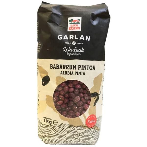 Alubia pinta alavesa EUSKAL BASERRI GARLAN, bolsa 1 kg - 1 kg - Imagen del producto en Findit