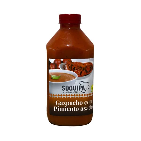 SUQUIPÁ Gazpacho 100% vegetal con de pimiento asado 1 l. - 1 l - Imagen del producto en Findit