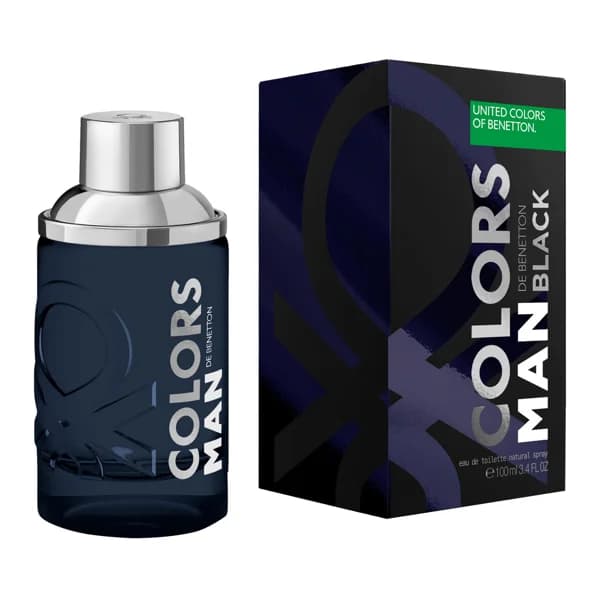 UNITED COLORS OF BENETTON Eau de toilette para hombre con vaporizador en spray UNITED COLORS OF BENETTON Man black 100 ml. - 0.1 l - Imagen del producto en Findit