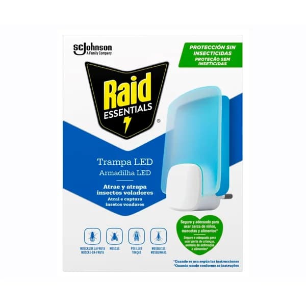 RAID Aparato trampa led - 1 ud - Imagen del producto en Findit