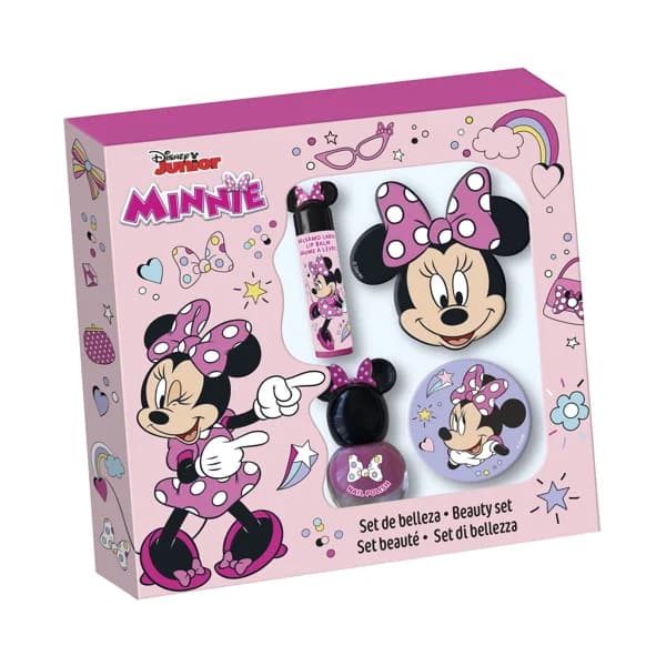 MINNIE Estuche infantil con bálsamo labial, esmalte de uñas y lima. - 1 ud - Imagen del producto en Findit