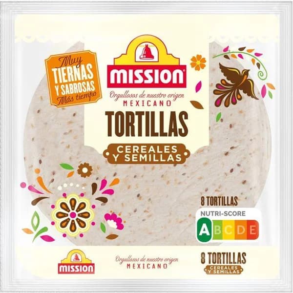 Tortilla de semillas MISSION, paquete 320 g - 0.32 kg - Imagen del producto en Findit