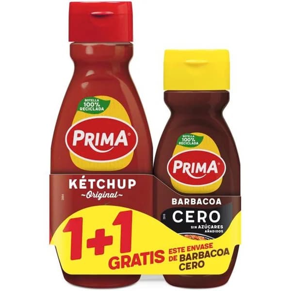 Ketchup + Barbacoa PRIMA, pack 1 ud - 1 ud - Imagen del producto en Findit