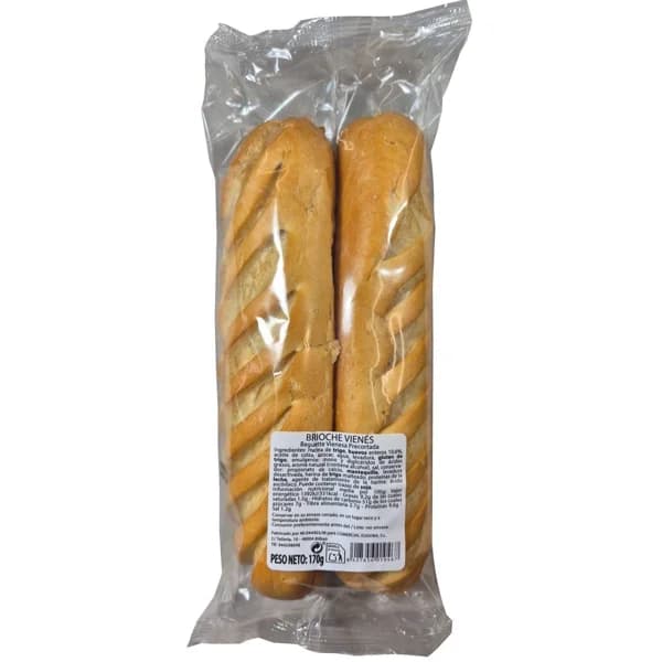 Brioche Vienés de mantequilla EUGOBA, paquete 170 g - 1 ud - Imagen del producto en Findit