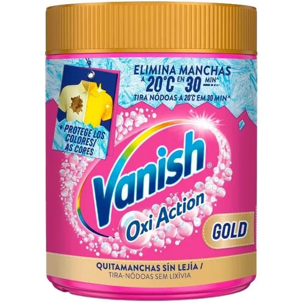 Quitamanchas en polvo VANISH GOLD OXI PINK, bote 400 g - 0.4 kg - Imagen del producto en Findit