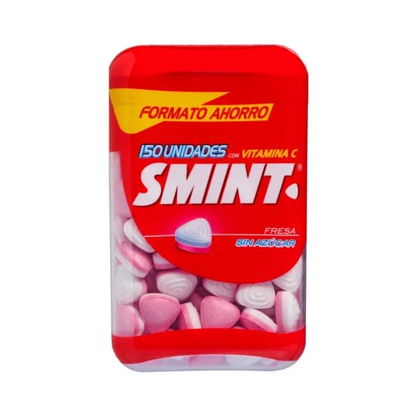 SMINT Caramelos comprimidos de fresa sin azúcar SMINT XL de 150 uds. 105 g. - 0.11 kg - Imagen del producto en Findit