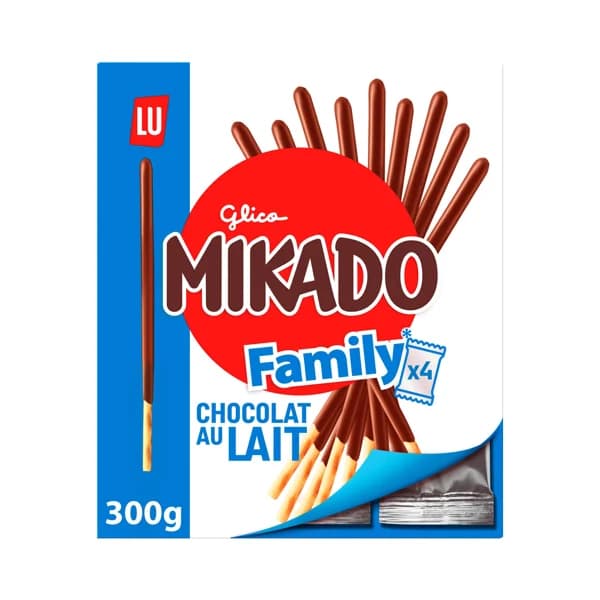 MIKADO Galletas de chocolate con leche 300 g. - 0.3 kg - Imagen del producto en Findit