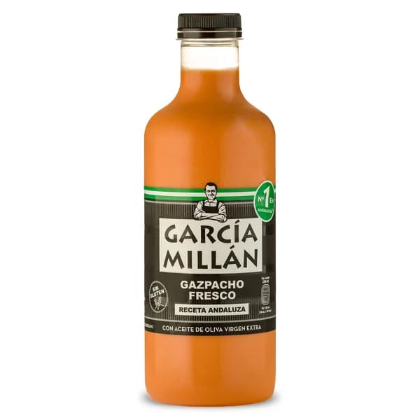 Gazpacho fresco con aceite de oliva García Millán botella 1 l - 1 l - Imagen del producto en Findit