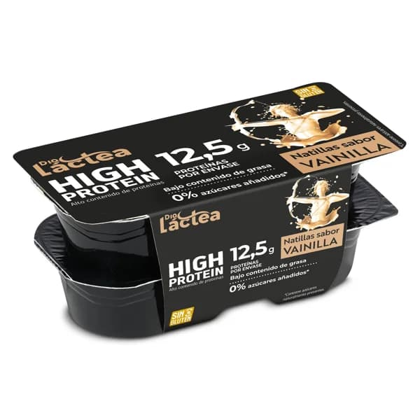 Natillas sabor vainilla alta en proteínas Dia Láctea pack 4 x 125 g - 0.5 kg - Imagen del producto en Findit
