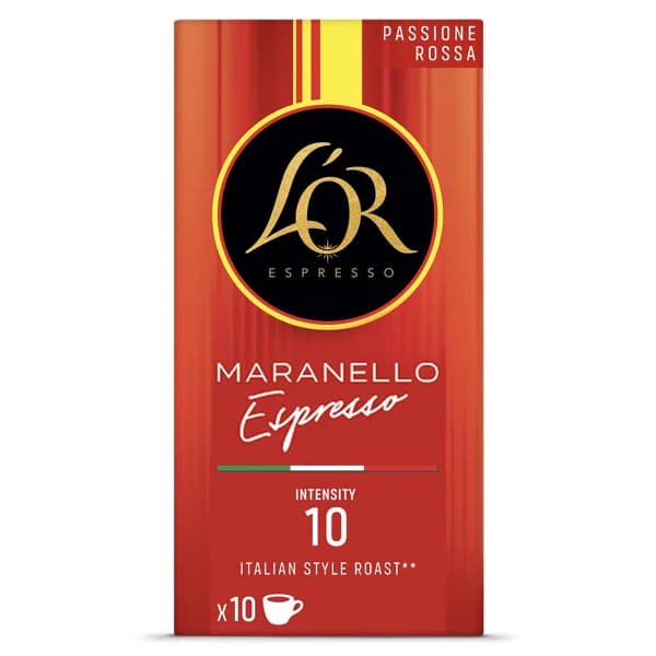 Café en cápsulas espresso maranello L'Or caja 10 unidades - 9.97 ud - Imagen del producto en Findit