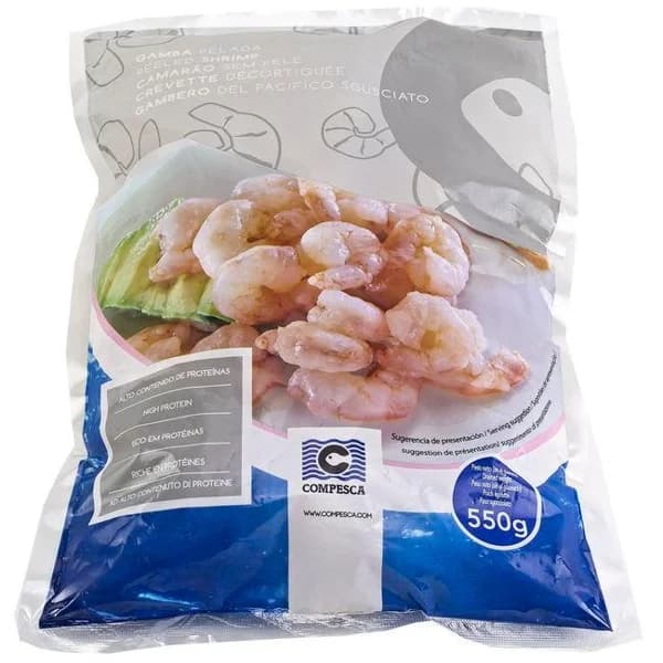 Gamba pelada 30/50 COMPESCA, bolsa 550 g - 0.55 kg - Imagen del producto en Findit