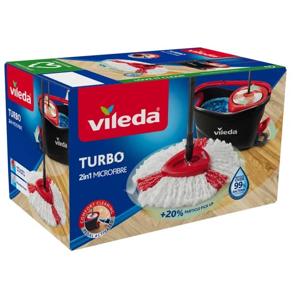 VILEDA Cubo set escurridor con pedal TURBO VILEDA - 1 ud - Imagen del producto en Findit