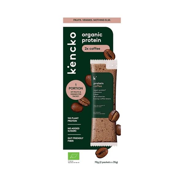 KENCKO Mix de proteinas vegetales con frutas deshidratadas y sabor a café 2 x 35 g. - 0.07 kg - Imagen del producto en Findit