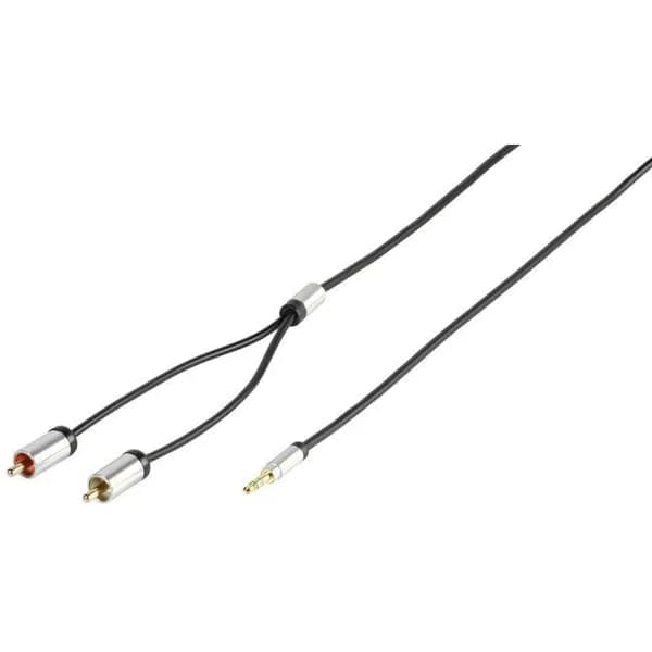 Cable Jack 3,5 mm macho a 2 RCA macho, 41202 VIVANCO, 1,2 metros - 1 ud - Imagen del producto en Findit