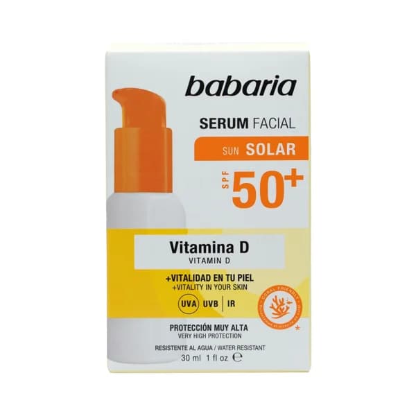 BABARIA Sérum facial protector con vitamina D y FPS 50+ (muy alto) 30 ml. - 0.03 l - Imagen del producto en Findit