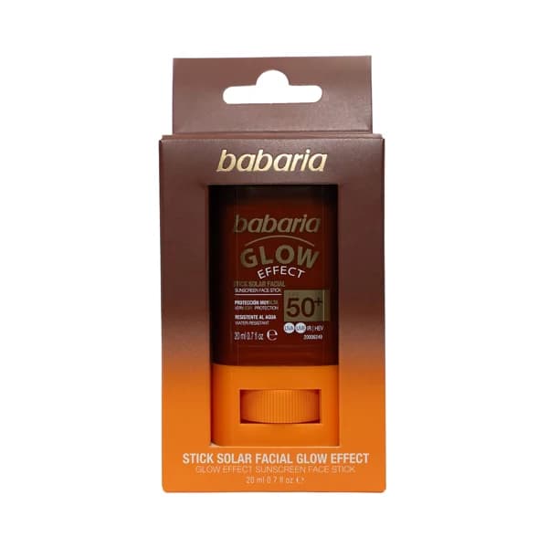 BABARIA Glow effect Protector solar facial en stick con FPS 50+ (muy alto) 20 ml. - 0.02 l - Imagen del producto en Findit