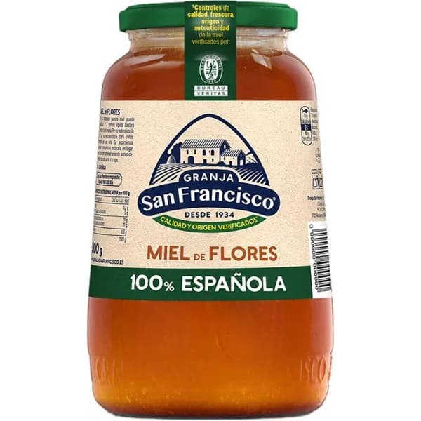 Miel de flores GRANJA SAN FRANCISCO, frasco 1 kg - 1 kg - Imagen del producto en Findit