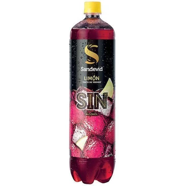 Tinto de verano de limón s/ alcohol SANDEVID, botella 1,5 litros - 1.5 l - Imagen del producto en Findit