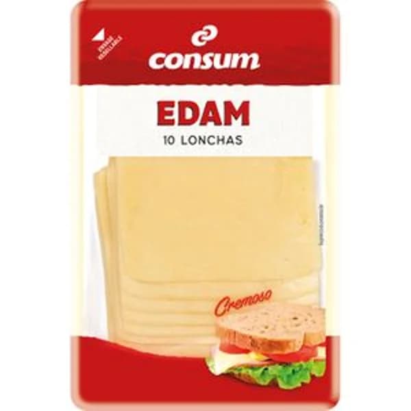 Queso Edam Lonchas - 0.2 kg - Imagen del producto en Findit