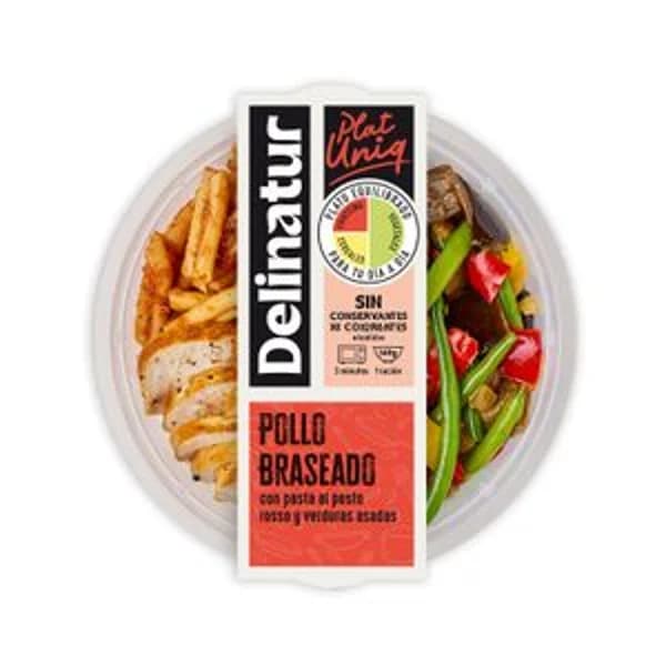 Pollo Braseado con Pasta y Pesto Rojo - 0.32 kg - Imagen del producto en Findit
