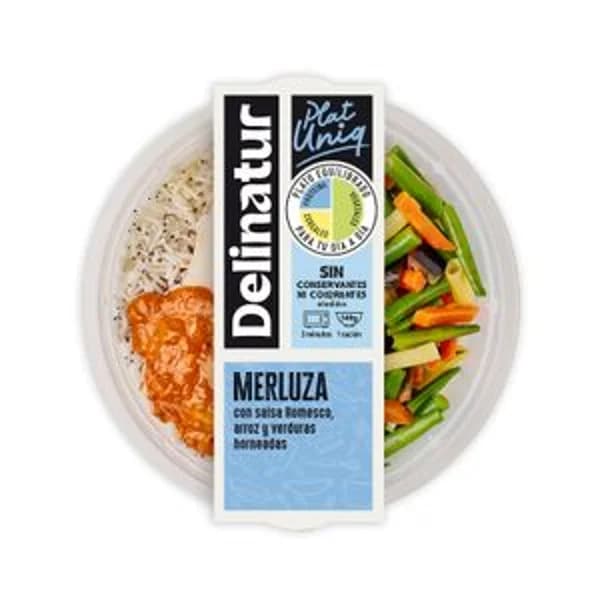Merluza Salsa Romesco Arroz y Verduras Horno - 0.32 kg - Imagen del producto en Findit