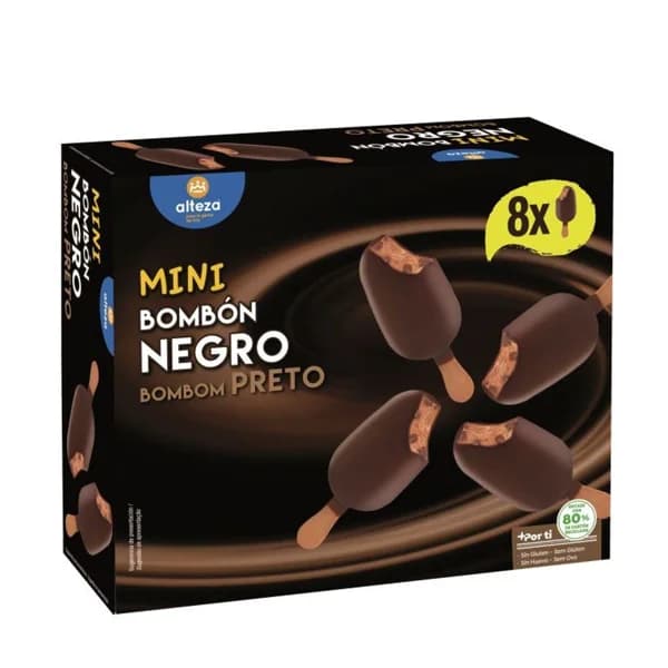Helado Bombon Negro 8 x 60 ML - 0.48 l - Imagen del producto en Findit