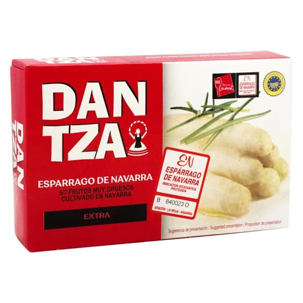 DANTZA Espárragos de Navarra en lata  5/7 piezas 220 g. - 0.22 kg - Imagen del producto en Findit
