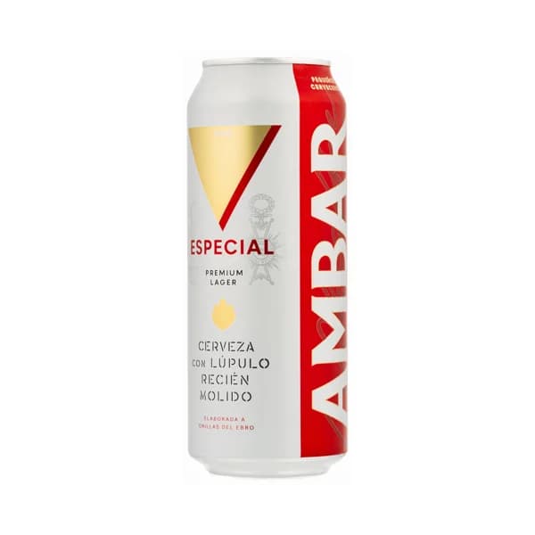 AMBAR PREMIUM  Cerveza lata de 50 cl. - 0.5 l - Imagen del producto en Findit