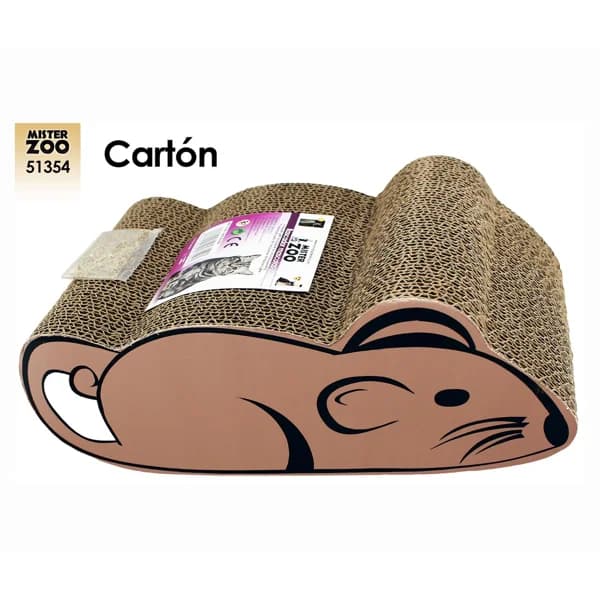 MR ZOO Rascador de gato con forma de ratón - 1 ud - Imagen del producto en Findit