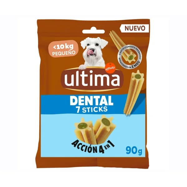 ULTIMA Snack perro mini dental 7 stick 90 gr. - 0.09 kg - Imagen del producto en Findit