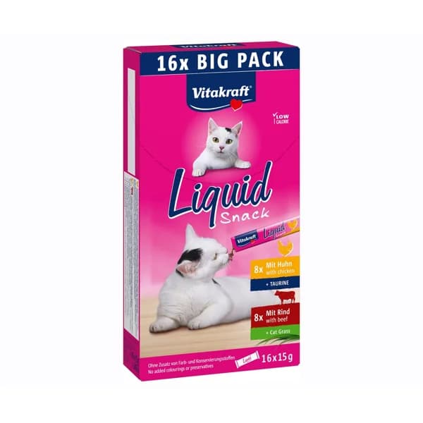 VITAKRAFT Snack líquido para gato  con sabor pollo y ternera 240 gr. - 0.24 kg - Imagen del producto en Findit