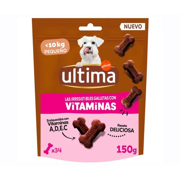 ULTIMA Snack perro mini galletas con vitaminas 150 gr. - 0.15 kg - Imagen del producto en Findit