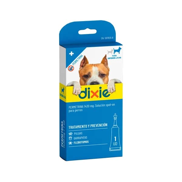 DIXIE Pipetas perro permetrina flebotomos 1 x 1 ml. - 1 ud - Imagen del producto en Findit