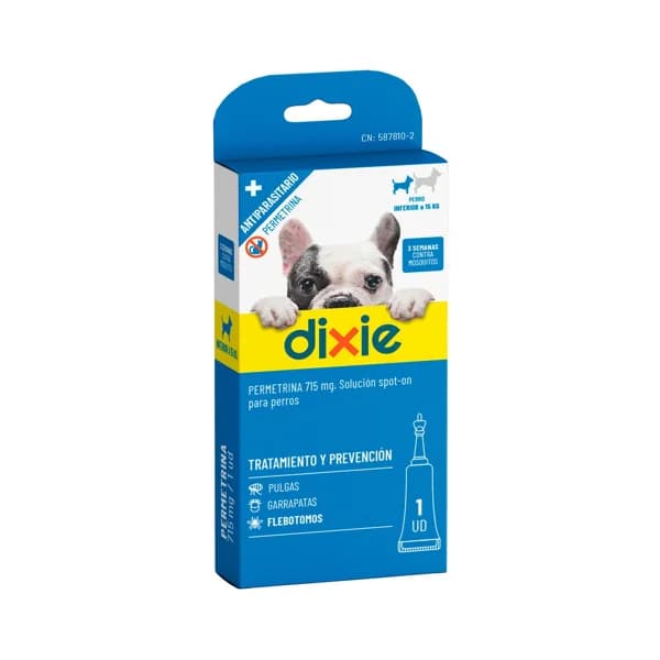 DIXIE Pipetas perro permetrina flebotomos 1 x 2 ml. - 1 ud - Imagen del producto en Findit