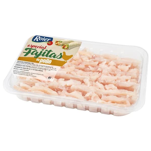 ROLER Bandeja de tiras de pollo marinadas, especiales para elaborar fajitas 320 g. - 0.35 kg - Imagen del producto en Findit
