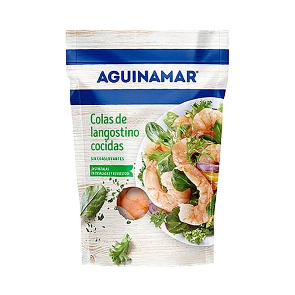 AGUINAMAR Colas de langostino al natural 90 g. - 0.09 kg - Imagen del producto en Findit