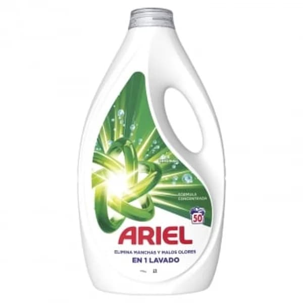 Detergente líquido original Ariel 50 lavados. - 205.26 ud - Imagen del producto en Findit
