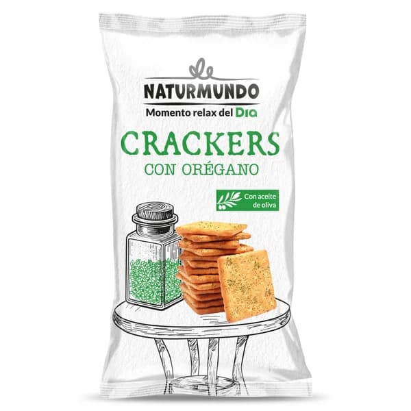 Galletas crackers con orégano Snack Maniac de Dia bolsa 100 g - 0.1 kg - Imagen del producto en Findit