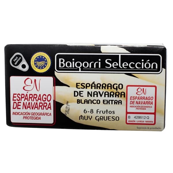 BAIGORRI Esparragos blanco de navarra 6/8 uds x 250 g - 0.25 kg - Imagen del producto en Findit