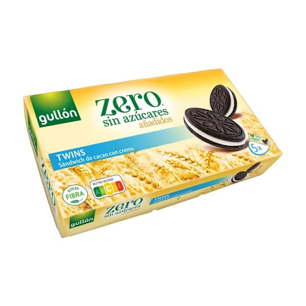 GULLÓN Zero Galletas de cacao rellena de crema sin azúcares añadidos 210 g. - 0.21 kg - Imagen del producto en Findit