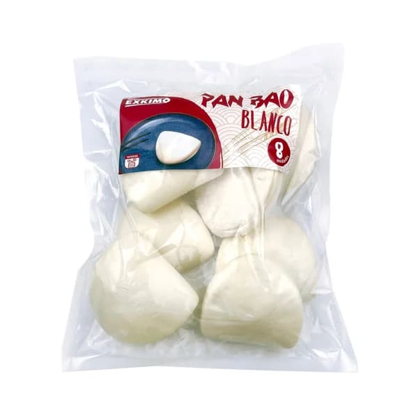 EXKIMO Pan bao congelado, listo para rellenar 8 uds. - 1 ud - Imagen del producto en Findit