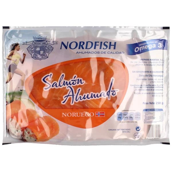 NORDFISH Salmón ahumado noruego NORDFISH 250 g. - 0.25 kg - Imagen del producto en Findit