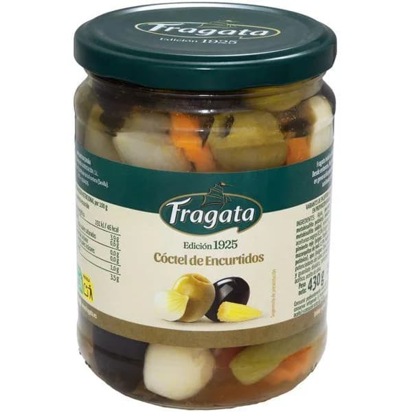 Cocktail de encurtidos FRAGATA, frasco 250 g - 0.25 kg - Imagen del producto en Findit