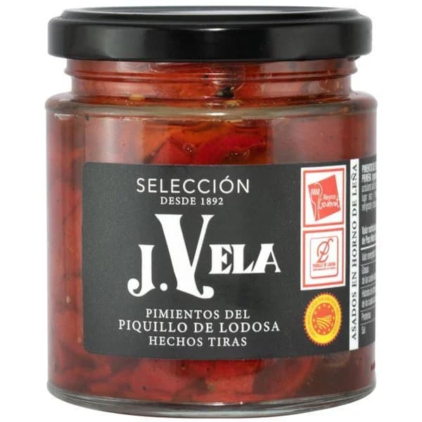 Pimiento de piquillo en tiras D.O. VELA, frasco 220 g - 0.22 kg - Imagen del producto en Findit