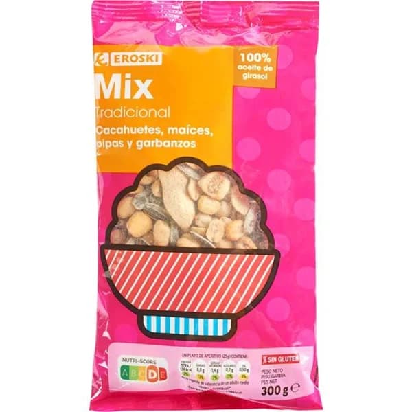 Mix tradicional EROSKI, bolsa 300 g - 0.3 kg - Imagen del producto en Findit